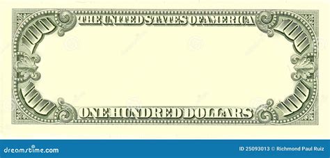 One Hundred Dollar Bill New Design 100 Us Dollars Banknote Front