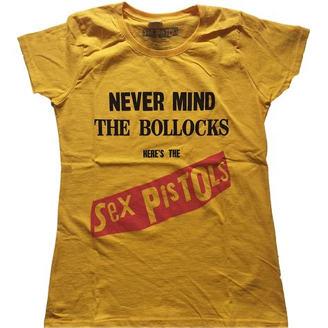 The Sex Pistols Ladies T Shirt Never Mind The Bollocks Original Album By The Sex Pistols