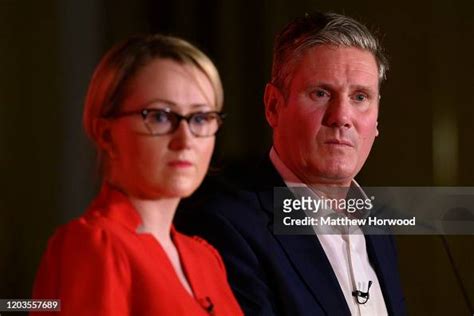 Rebecca Long Bailey And Keir Starmer Look On At The Labour Leadership News Photo Getty Images