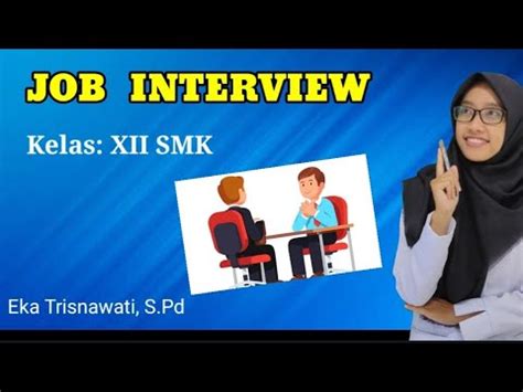 Materi Job Interview Kelas 12 - Belajar Bareng