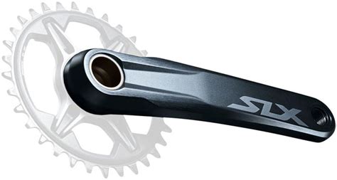 shimano slx fc m7130 1 crankset 165mm 12 speed direct mount worldwide cyclery