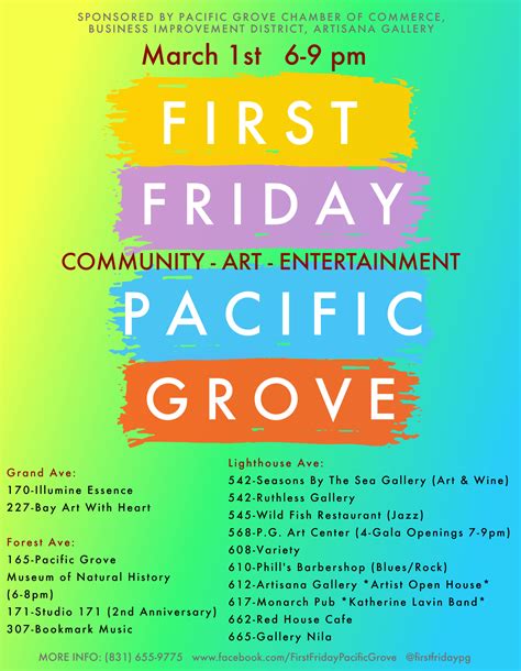 First Friday Pacific Grove - Pacific Grove Chamber of Commerce