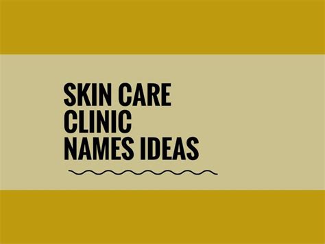 Notice what the names of skin care business names or beauty blog names of your nearby competitors are. 370+ Best Skin Care Clinic Names & Ideas | Small Business ...