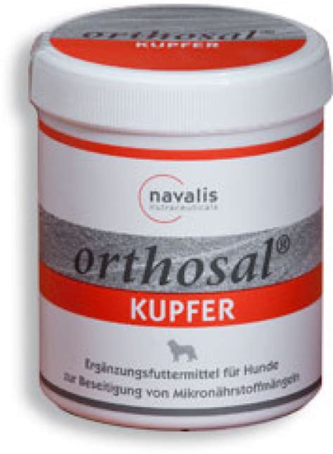 Dieses neue produkt von navalis ist hervoragend geeignet für die tägliche basisversorgung ihres pferdes mit den mineralischen. navalis Orthosal Kupfer Dog 150 g | Vitamine/Mineralstoffe ...