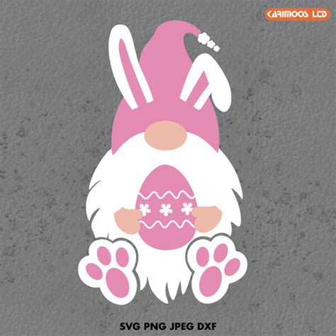 Easter Girl Gnome SVG | Karimoos