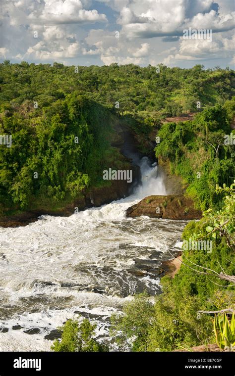 View Of Murchison Falls On The Victoria Nile River In The Murchison