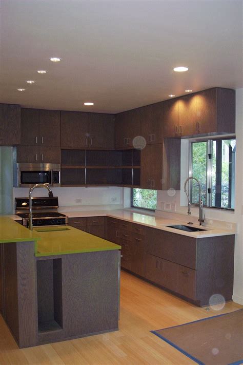 Tan kitchen cabinets white oak contemporary rift cut 15 popular rustic modern with sawn rising stars kitchens bleached star in hardwood cabinetry. Stained White Oak Kitchen (With images) | Modern kitchen, White oak kitchen, Kitchen