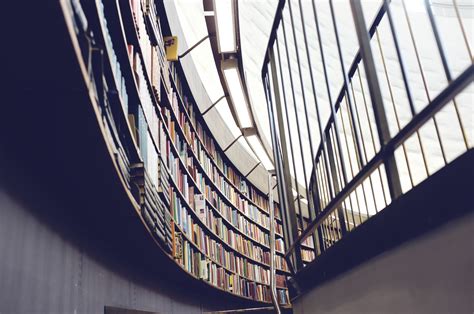 Architectural Interior Photo Of Library With Books And Shelf Photo
