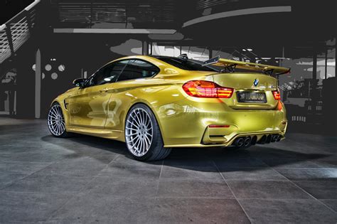 2015 BMW M4 by Hamann - rear photo, Austin Yellow paint ...