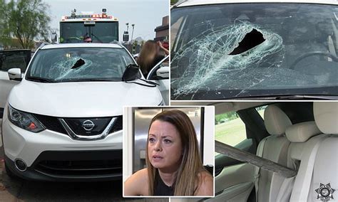 Arizona Woman Nearly Impaled By Metal Pole That Fell Off Truck And