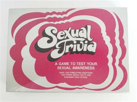 Sexual Trivia Board Game Game To Test Sexual Awareness Ebay