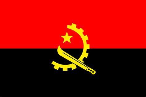 Angola National Flag Full Desktop Backgrounds