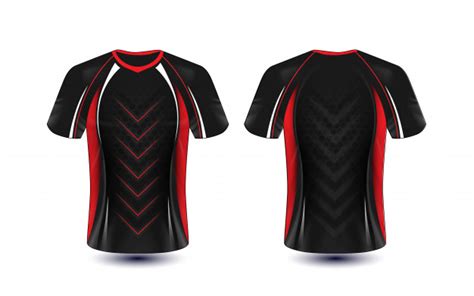 Find & download free graphic resources for sports shirt. Black red and white layout e-sport t-shirt design template ...