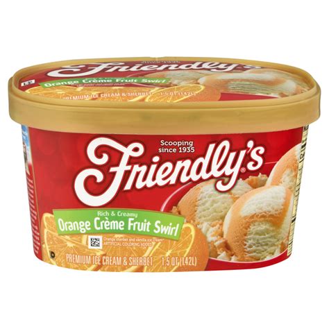 Save On Friendlys Ice Cream Orange Cream Fruit Swirl Order Online