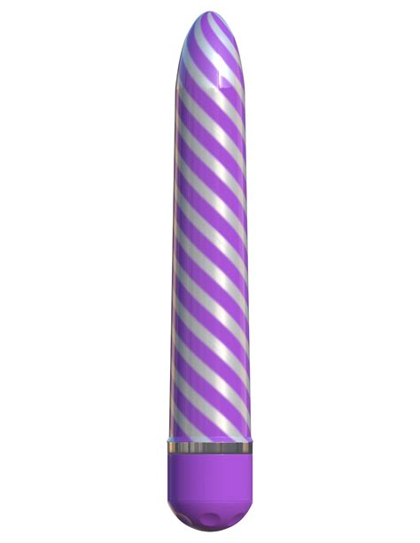 Classix Sweet Swirl 8 Inch Metallic Purple Vibrator