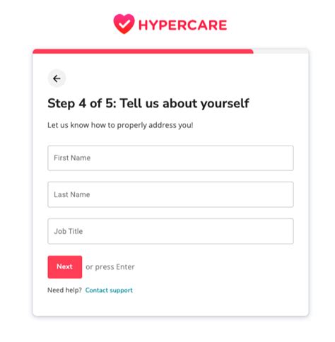 Setting Up A Hypercare Account Hypercare En