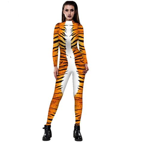 Womens Tiger Costume Bodysuit Costume