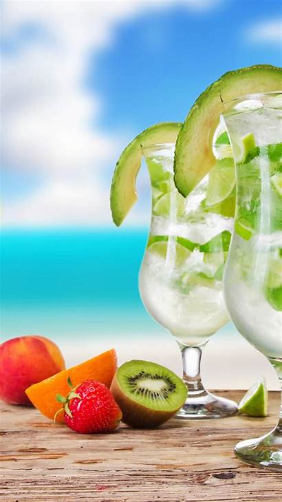 Fruit Fresh Beach Cocktails Android Cocktail Wallpapers