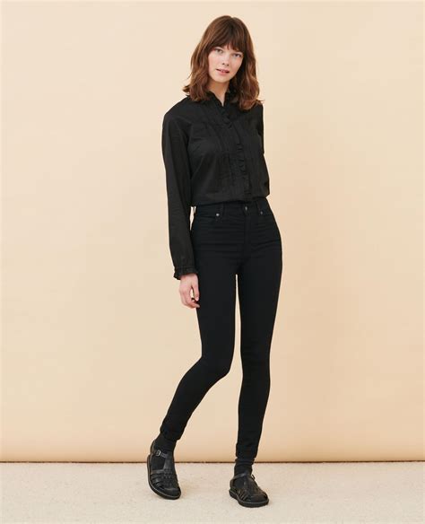 Dani Skinny Jean En Coton Black Jeans Comptoir Des Cotonniers Femme SASLOUE