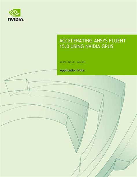 Pdf Accelerating Ansys Fluent 150 Using Nvidia Gpus · Accelerating