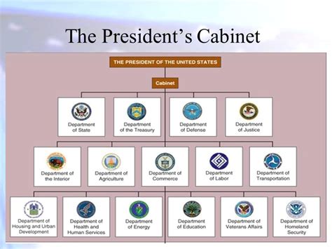 Presidents Cabinet Diagram Quizlet