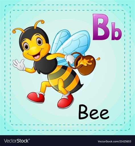 Vector Illustration Of Animals Alphabet B Is For Bee Download A Free
