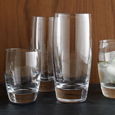 Otis Tall Drink Glasses Set Of 12 Reviews Crate And Barrel Broken Glass Art Wine Glass