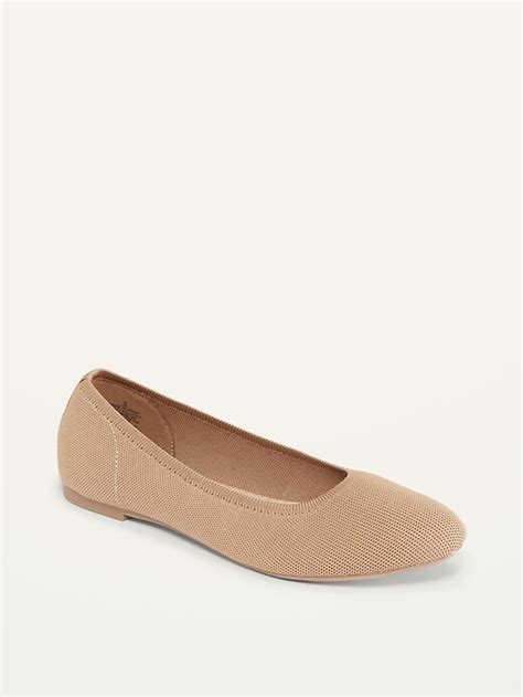 Old Navy Knit Almond Toe Ballet Flats For Women