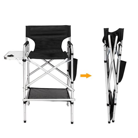 Made from durable beech wood, the director chair features a strong and corrosion resistant. Lightweight Tall Folding Directors Chair Foldable Makeup ...