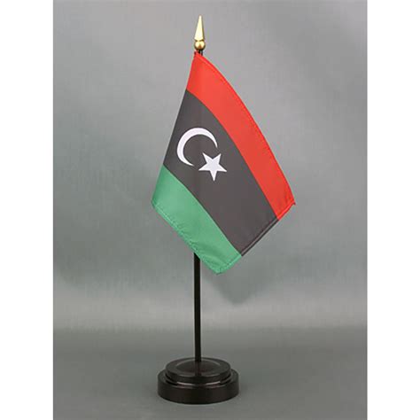 Libya Flag On A Stick