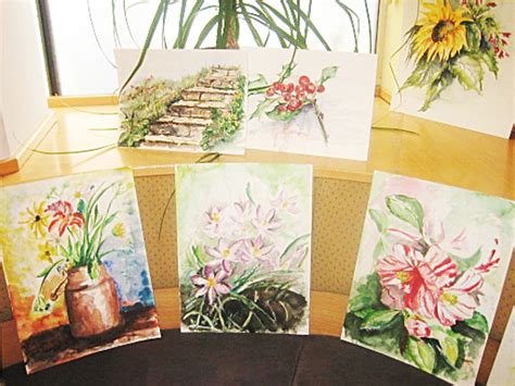 Beginne mit acryl, da überall günstig erhältlich, ohne lösungsmittel und gestank zu verarbeiten, pinsel mit seifenwasser auswaschbar, farbe im nu trocken. "Freies Malen" mit Acryl, Aquarell und Zeichnungen - Wolfsberg