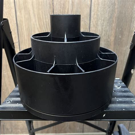 Pampered Chef Tool Turn About 2171 Black Carousel Utensil Holder Caddy