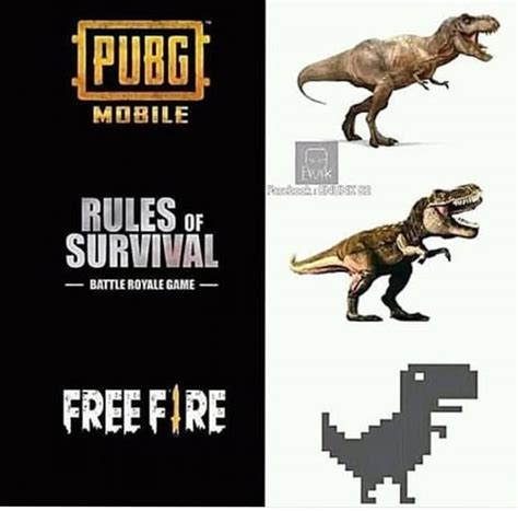 Thanks to all of u who supporting me by joining me. PUBG vs Free Fire meme - AhSeeit