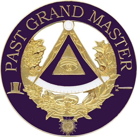 Aec 22 Pgm Deluxe Cut Out Auto Emblem Past Grand Master