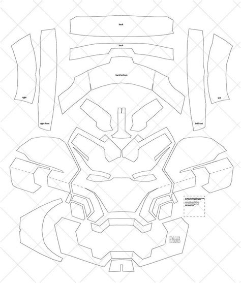 Templates were created in inkscape. Iron Man Mark 42 - A4 & Letter Size PDF Template (Ready to ...