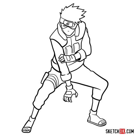 Master The Art Of Drawing Kakashi Hatake From Naruto Anime Step By