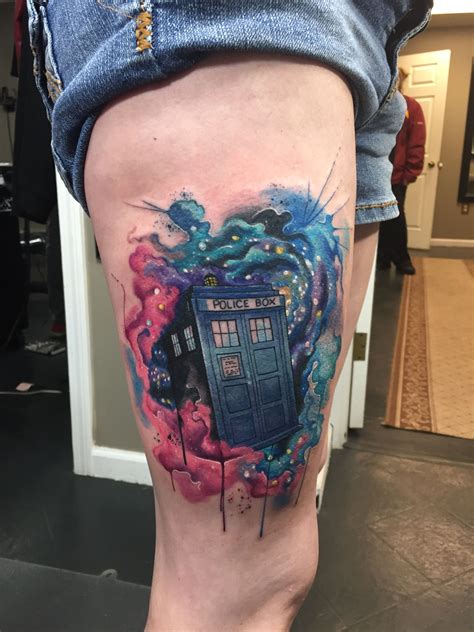 My New Tattoo Tardis Tattoo Doctor Who Tattoos Nerdy Tattoos