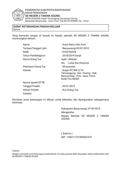 Contoh Surat Usulan Mutasi Pns Idesuratmyid