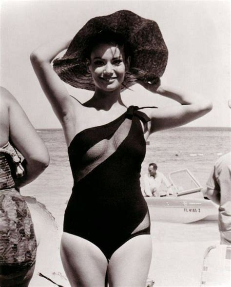 Thunderball Bond Girl Claudine Auger In The Bahamas 1965 Bond