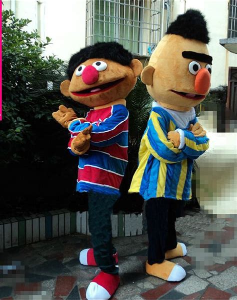 Ernie And Bert Sesame Street Mascot Costumes For Adults Halloween