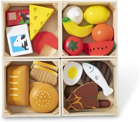 Ayanakids Melissa And Doug Food Groups Wooden Play Food