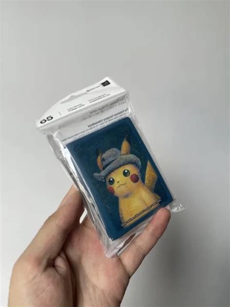 Pok Mon Van Gogh Pikachu Self Portrait With Grey Felt Hat Card