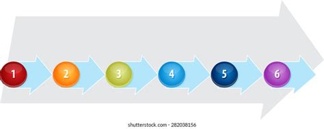 Blank Business Strategy Concept Infographic Diagram Stock Illustration