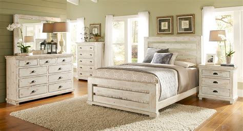 Search results for white bedroom furniture sets. Willow Slat Bedroom Set (Distressed White) Progressive ...