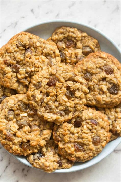 Healthy Oatmeal Raisin Cookies 4 Ingredients The Big Mans World