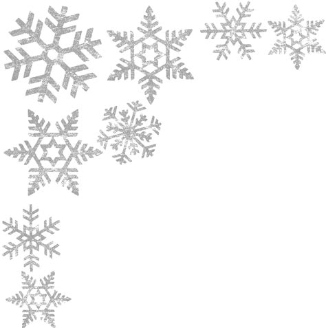 Snowflakes Border PNG Image Transparent Image Download Size X Px