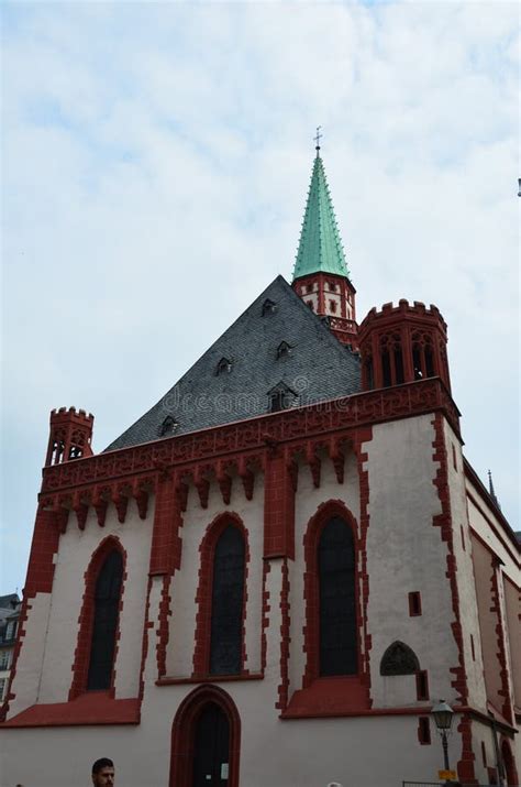 St Nicholas Church Frankfurt Germany Stock Photo Image Of People