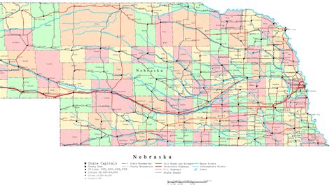 Printable Map Of Nebraska Printable Word Searches
