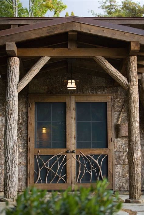 Love These Rustic Cabin Screen Doors With Twig Detail 1000 In
