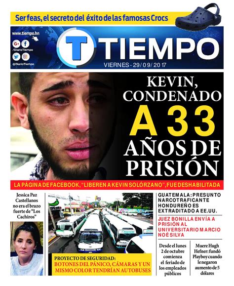 Edición Septiembre Tiempo hn Noticias de última hora y sucesos de Honduras Deportes